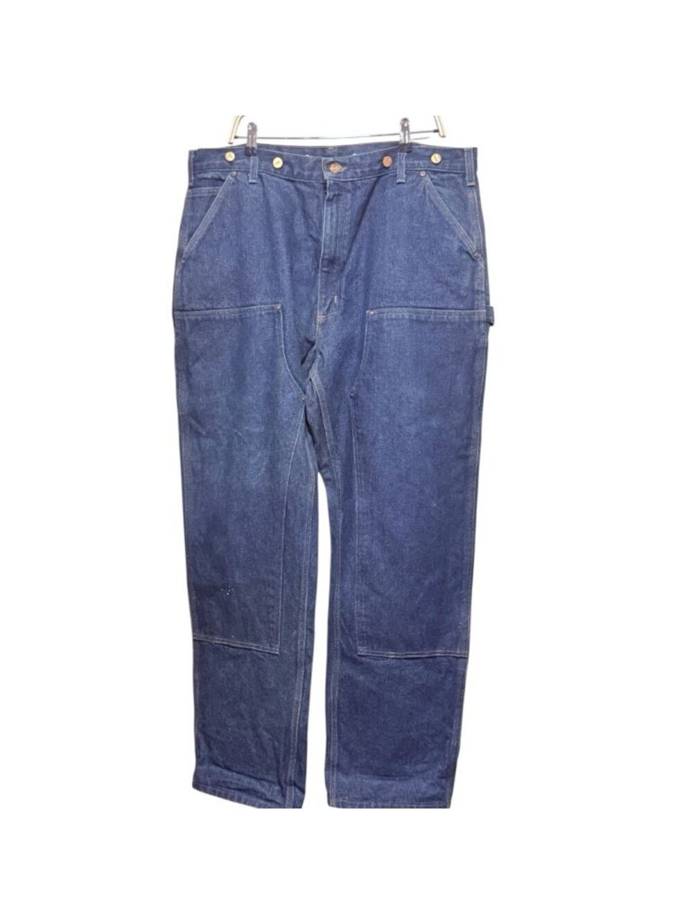 Carhartt 40 x 34 Double Knee Dark Carpenter Denim Work Wear Jeans B07 DNM